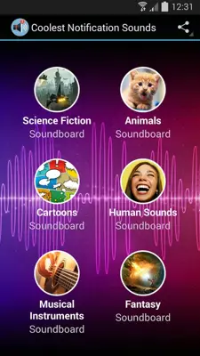 Coolest Notification Sounds android App screenshot 4